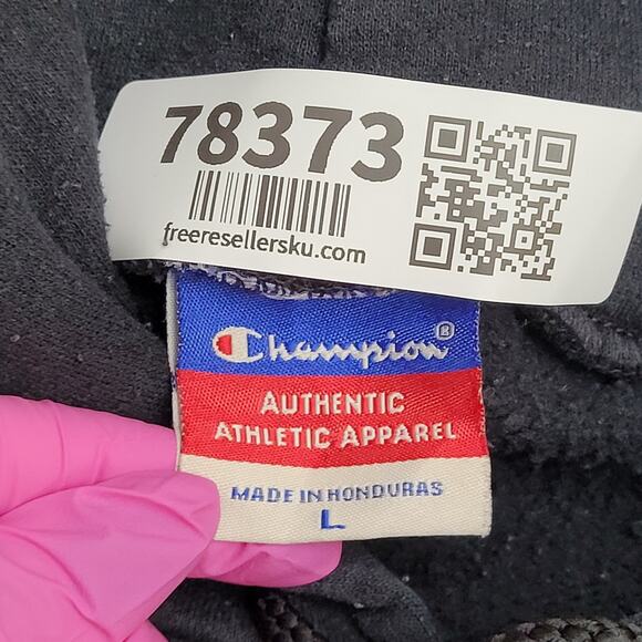 Vintage Y2K Ohio Northern University Champion Hoodie Large 23x25 Sun-Faded - Picture 5 of 12